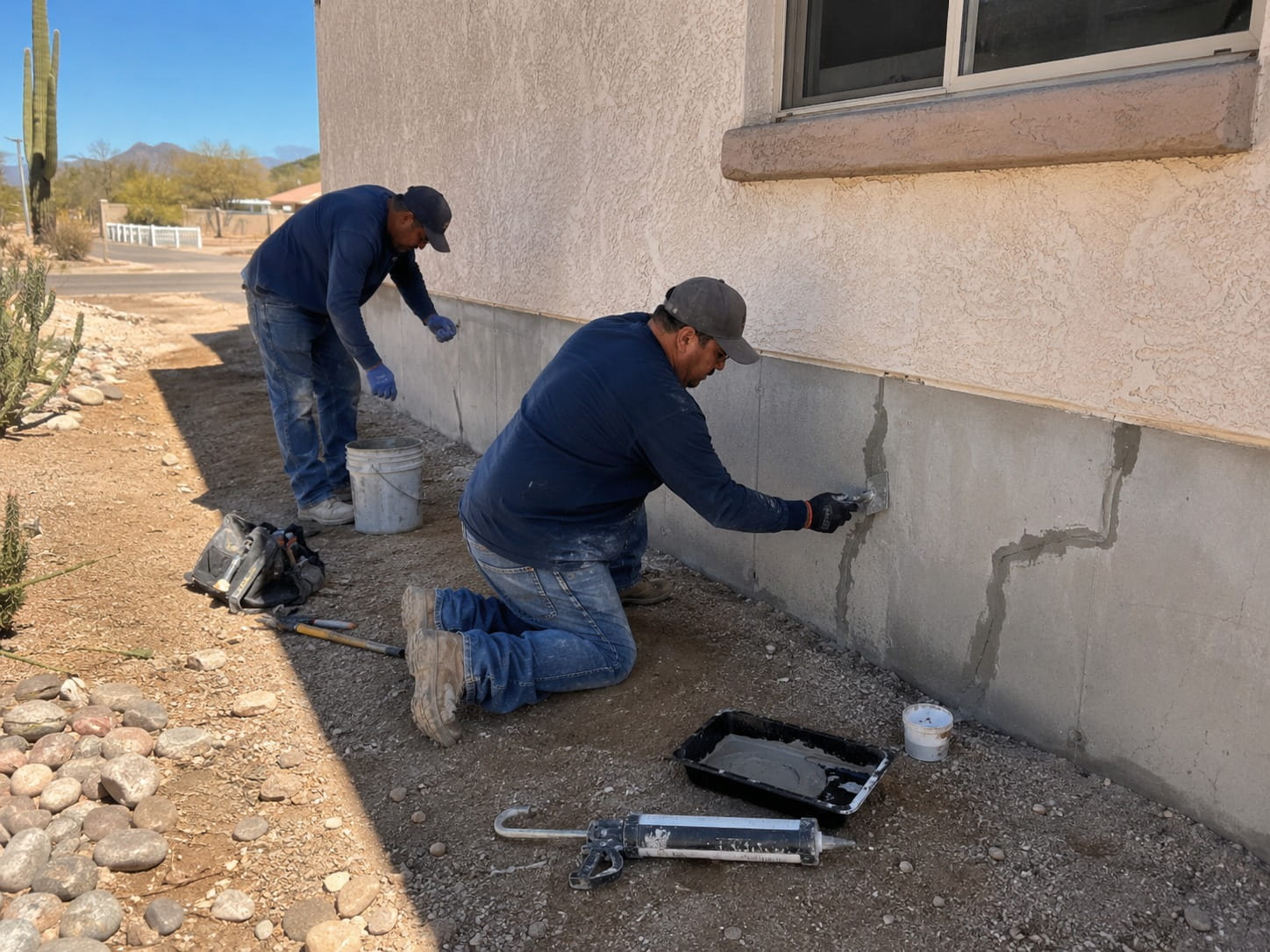 Foundation repair contractor in Tucson
